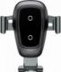 Baseus Baseus Metal Gravity Wireless Charger metalowy uchwyt samochodowy na kratkę wentylacyjną bezprzewodowa ładowarka Qi czarny (WXYL 2