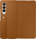 Samsung Samsung Leather Flip Cover etui pokrowiec do Samsung Galaxy Z Fold 3 obudowa z klapką podstawka brązowy (EF-FF926LAEGWW) 1