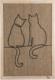 Designed by Lotte Tablica drapak dla kota Poezels, 70x50x2 cm, drewno 1