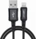 Kabel USB Acefast USB-A - Lightning 1.8 m Czarny (6974316281313) 3