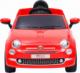 vidaXL Elektryczny samochód jeździk Fiat 500, czerwony 2