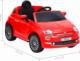 vidaXL Elektryczny samochód jeździk Fiat 500, czerwony 8