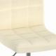 vidaXL vidaXL Obrotowe krzesła stołowe, 6 szt., kremowe, obite tkaniną 8