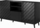Cama Meble Komoda ABETO 150x42x82 czarny/czarny połysk 1
