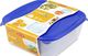 Curver KOMPLET POJEMNIKÓW FRESH&GO 3+1 NIEBIESKI/TRANSPARENTNY 182596 1