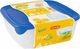 Curver KOMPLET POJEMNIKÓW FRESH&GO 3+1 NIEBIESKI/TRANSPARENTNY 182596 1