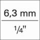 Stahlwille Grzechotka dwukierunkowa z przelaczn.dzwign.QR 1/4", 22 zeby, 117mm STAHLWILLE 3