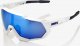 100% Okulary 100% SPEEDTRAP Matte White - HiPER Blue Multilayer Mirror Lens (Szkła Niebieskie Lustrzane Wielowarstwowe LT 13% + Szkła Przeźroczyste LT 93%) (NEW 2021) 1