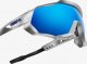 100% Okulary 100% SPEEDTRAP Matte White - HiPER Blue Multilayer Mirror Lens (Szkła Niebieskie Lustrzane Wielowarstwowe LT 13% + Szkła Przeźroczyste LT 93%) (NEW 2021) 4