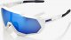 100% Okulary 100% SPEEDTRAP Matte White - HiPER Blue Multilayer Mirror Lens (Szkła Niebieskie Lustrzane Wielowarstwowe LT 13% + Szkła Przeźroczyste LT 93%) (NEW 2021) 5