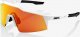 100% Okulary 100% SPEEDCRAFT SL Soft Tact Off White - HiPER Red Multilayer Mirror Lens (Szkła Czerwone Lustrzane Wielowarstwowe LT 21% + Szkła Przeźroczyste LT 93%) 1