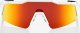 100% Okulary 100% SPEEDCRAFT SL Soft Tact Off White - HiPER Red Multilayer Mirror Lens (Szkła Czerwone Lustrzane Wielowarstwowe LT 21% + Szkła Przeźroczyste LT 93%) 2