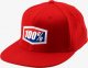 100% Czapka z daszkiem 100% OFFICIAL J-Fit flexfit hat red roz. S/M (NEW) 1