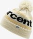 100% Czapka 100% RISE Cuff Beanie w/Pom Pom chalk (NEW) 1