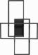 Lampa sufitowa Master LED Galaxis Orion LED 72W lampa sufitowa 3-punktowa (z pilotem) czarna 8