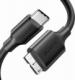 Kabel USB Ugreen USB-B - microUSB 1 m Czarny (6957303821037) 1