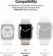 Ringke Ringke Slim Watch Case zestaw 2x etui na zegarek smartwatch Watch 7 41mm przezroczysty + czarny (S58979RS) 2