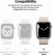 Ringke Ringke Slim Watch Case zestaw 2x etui na zegarem smartwatch Watch 7 45mm przezroczysty + czarny (S58884RS) 3