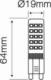 Ledline Light Bulb|LED LINE|Power consumption 8 Watts|Luminous flux 750 Lumen|4000 K|220-240 AC|Beam angle 270 degrees|247910 3
