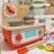 Grill elektryczny Tooky Toy TOOKY TOY Drewniana Kuchnia z Grillem dla Dzieci 2 w 1 + Akcesoria Kuchenne 7