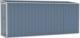vidaXL vidaXL Szopa ogrodowa, mocowana do ściany, szara, 118x382x178 cm 1