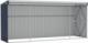 vidaXL vidaXL Szopa ogrodowa, mocowana do ściany, antracytowa, 118x382x178 cm 6