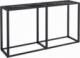 vidaXL vidaXL Konsola, czarny marmur, 140x35x75,5 cm, szkło hartowane 1