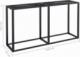 vidaXL vidaXL Konsola, czarny marmur, 140x35x75,5 cm, szkło hartowane 6