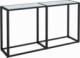 vidaXL vidaXL Konsola, biały marmur, 140x35x75,5 cm, szkło hartowane 1