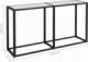 vidaXL vidaXL Konsola, biały marmur, 140x35x75,5 cm, szkło hartowane 6