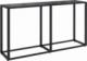 vidaXL vidaXL Konsola, czarna, 140x35x75,5 cm, szkło hartowane 1