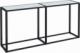 vidaXL vidaXL Konsola, biały marmur, 160x35x75,5 cm, szkło hartowane 1