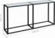 vidaXL vidaXL Konsola, biały marmur, 160x35x75,5 cm, szkło hartowane 6