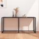 vidaXL vidaXL Konsola, czarny marmur, 160x35x75,5 cm, szkło hartowane 1