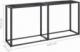 vidaXL vidaXL Konsola, czarny marmur, 160x35x75,5 cm, szkło hartowane 6