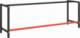 vidaXL vidaXL Rama do stołu roboczego, czerwono-czarna, 220x57x79 cm, metal 3