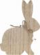 Dekoracja świąteczna Pepco PEPCO Zając MDF Ciemnobeżowy 3