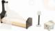 KIK Domek dla lalek drewniany MDF + mebelki 122cm XXL LED 6