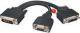 Adapter AV Lindy DVI-I - D-Sub (VGA) - DVI-D czarny (41218) 1