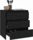 vidaXL Komoda, czarna, 70 x 41 x 75 cm, płyta wiórowa 3