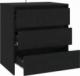 vidaXL Komoda, czarna, 70 x 41 x 75 cm, płyta wiórowa 8