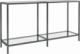 vidaXL vidaXL Stolik konsolowy, przezroczysty, 140x35x75,5cm, szkło hartowane 1