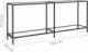vidaXL vidaXL Stolik konsolowy, przezroczysty, 180x35x75,5cm, szkło hartowane 6