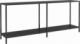 vidaXL vidaXL Stolik konsolowy, czarny, 180x35x75,5 cm, szkło hartowane 1