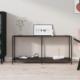vidaXL vidaXL Stolik konsolowy, czarny, 160x35x75,5 cm, szkło hartowane 1