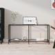 vidaXL vidaXL Stolik konsolowy, przezroczysty, 160x35x75,5cm, szkło hartowane 1