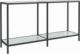 vidaXL vidaXL Stolik konsolowy, biały, 140x35x75,5 cm, szkło hartowane 1