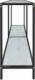 vidaXL vidaXL Stolik konsolowy, biały, 140x35x75,5 cm, szkło hartowane 3