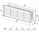 AWENTA Kratka wentylacyjna Awenta T15 120x440mm drzwiowa biała 2
