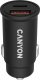 Ładowarka Canyon Canyon, PD 30W/QC3.0 18W Pocket size car charger with 1-USB A+ 1-USB-C Input: DC12V-24V, Output: USBC: PD30W( 5V3A/9V3A/12V2.5A/15V2A/20V1.5A),USB-A:QC3.0 18W (5V3A 1